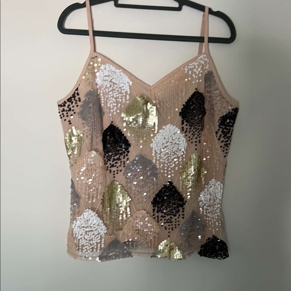 Eva Franco for Anthropologie Sequin Embellished Women's Top - Multicolor